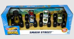 HOT WHEELS MONSTER TRUCKS - COFFRET DE 4 CAMIONS MÉTAL MOULÉ 1:64 ASST